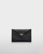 Prada Saffiano leather envelope clutch